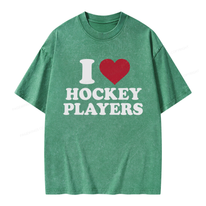 Pagewings Hockey Romance Unisex Washed T-shirt