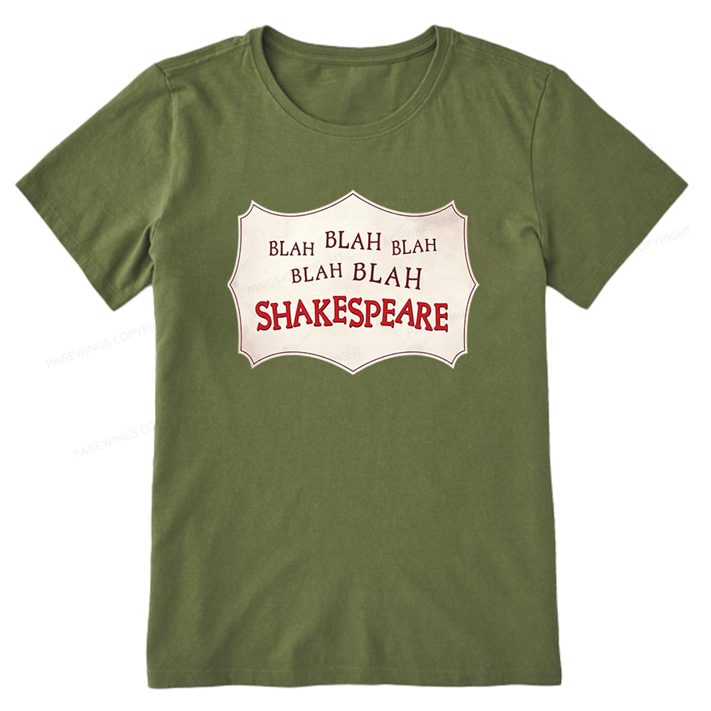 Pagewings Blah Blah Blah Shakespeare Unisex Classic T-shirt