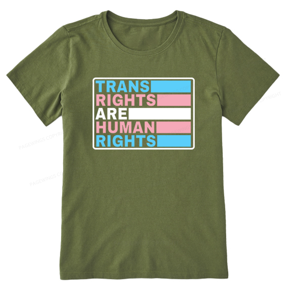 Pagewings Trans Rights Are Human Rights Unisex Classic T-shirt