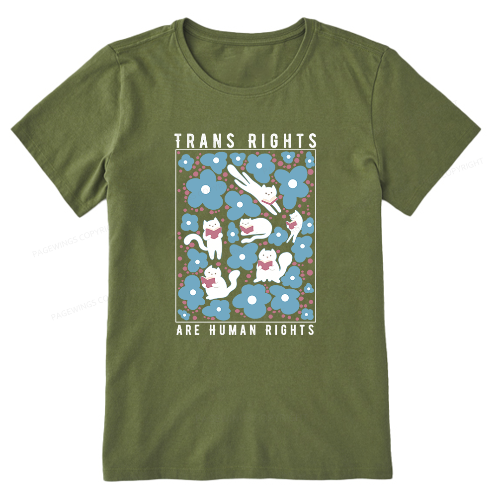 Pagewings Trans Rights Are Human Rights Unisex Classic T-shirt