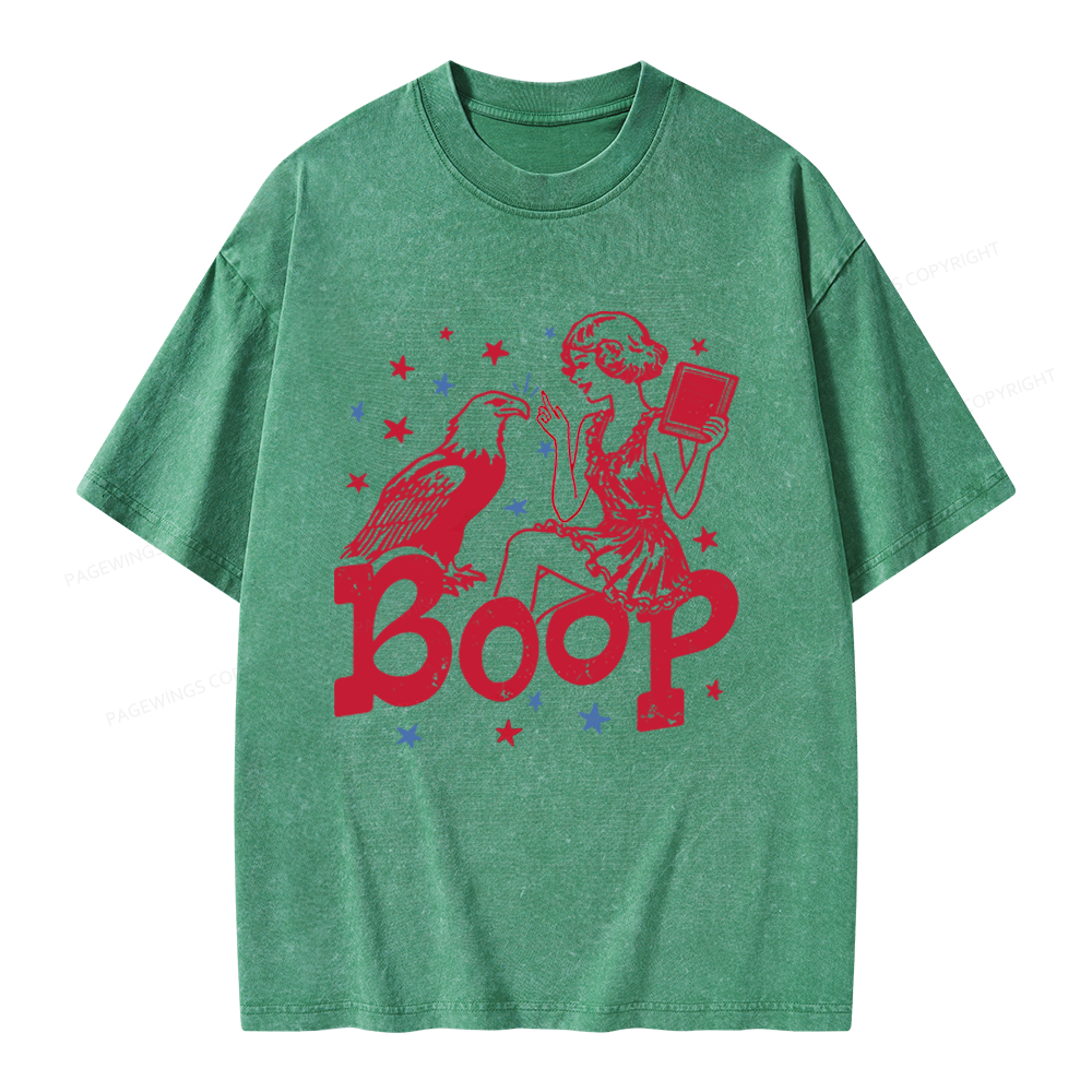 Pagewings Eagle Boop Unisex Washed T-shirt