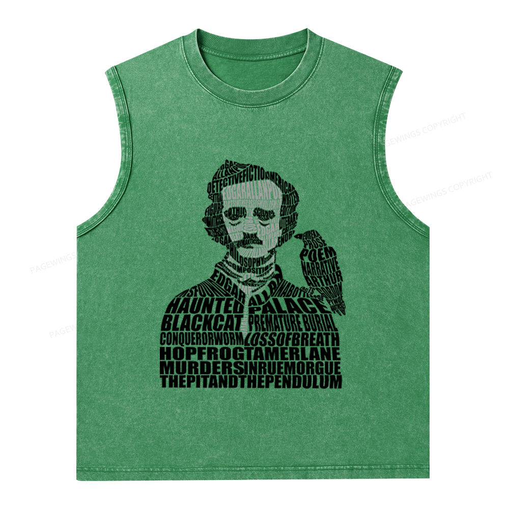 Pagewings Literature Lover Unisex Washed Tank Top