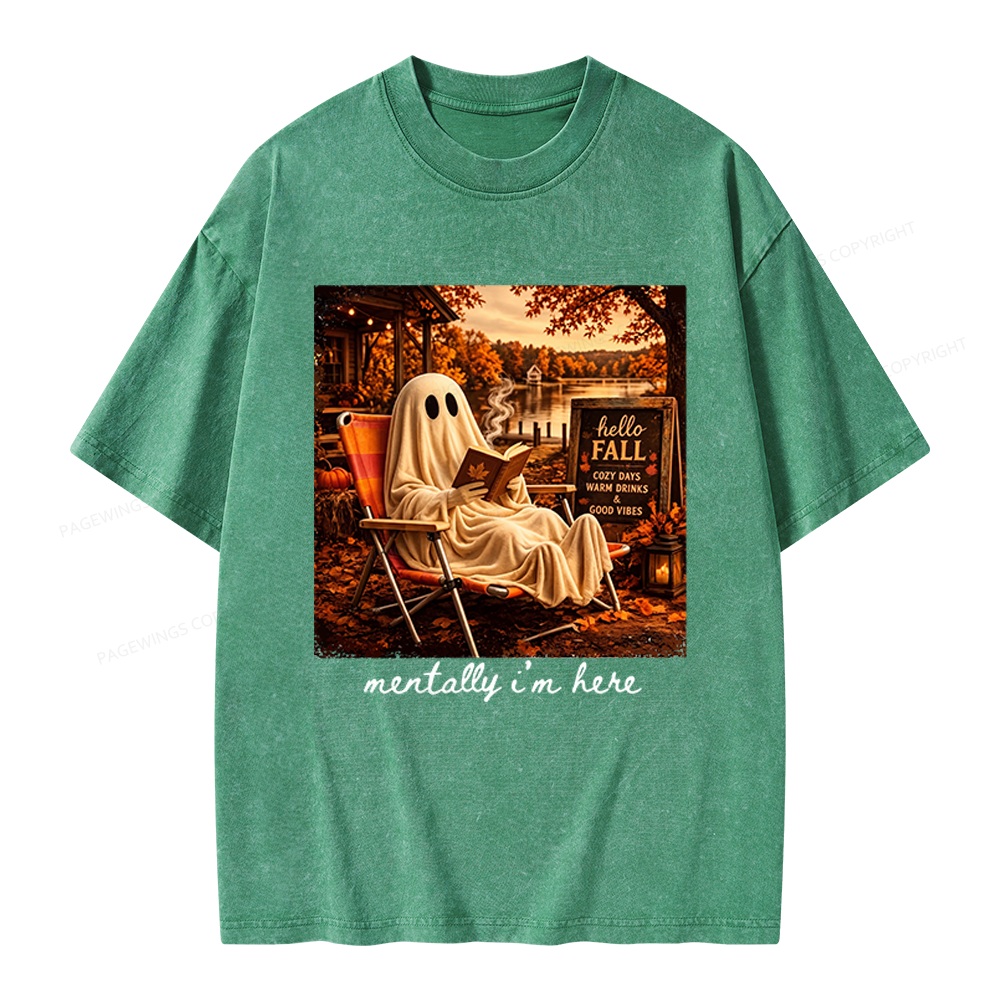 Pagewings Summerween Unisex Washed T-shirt