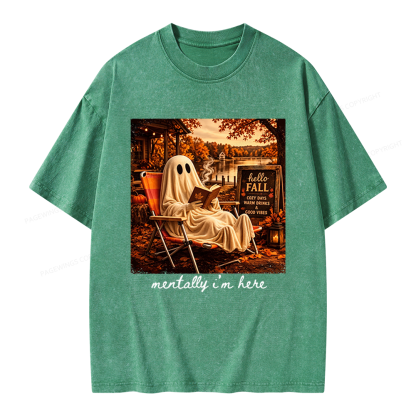 Pagewings Summerween Unisex Washed T-shirt