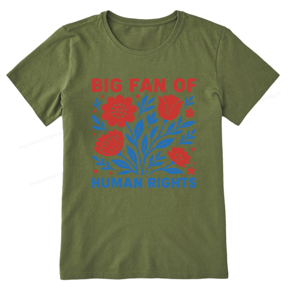 Pagewings Big Fan Of Human Rights Unisex Classic T-shirt