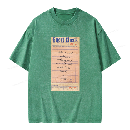 Pagewings Hockey Romance Unisex Washed T-shirt