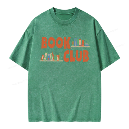 Pagewings Book Club Unisex Washed T-shirt