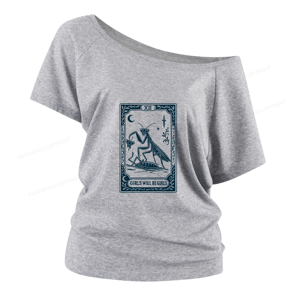Pagewings Girls Will Be Girls Women Off Shoulder T-shirts