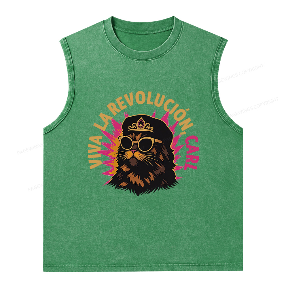 Pagewings Sci-Fi Novel Lover Unisex Washed Tank Top