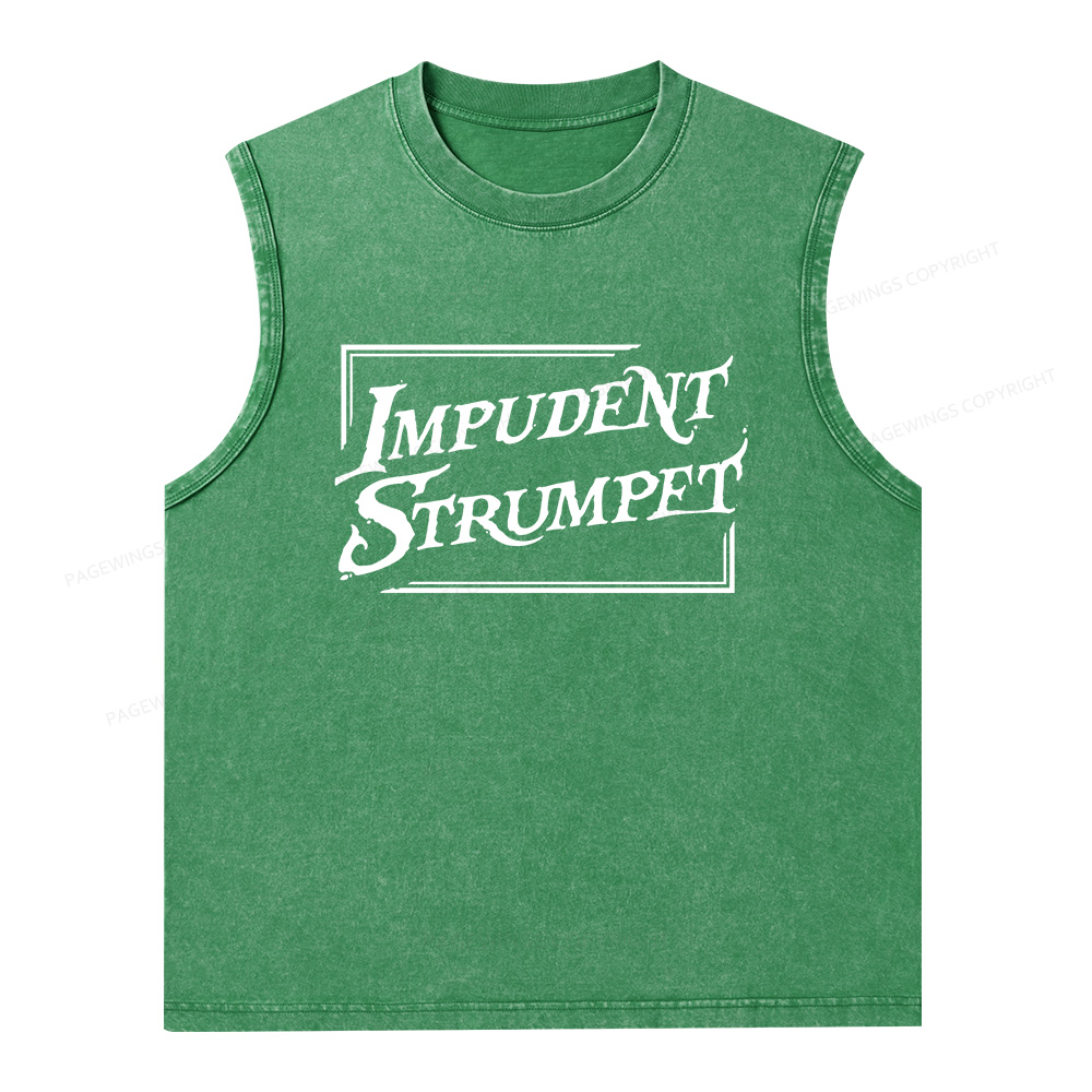 Pagewings Impudent Strumpet Unisex Washed Tank Top
