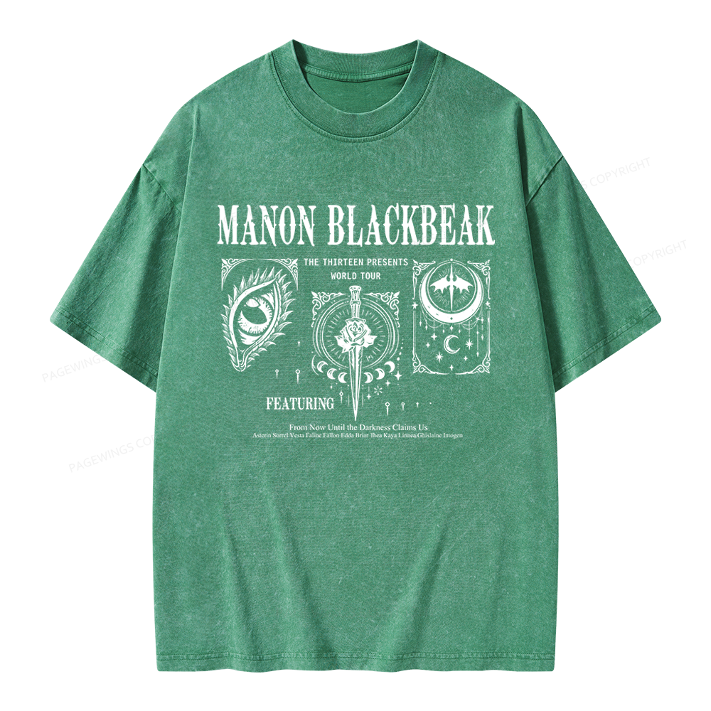 Pagewings Manon Blackbeak Unisex Washed T-shirt