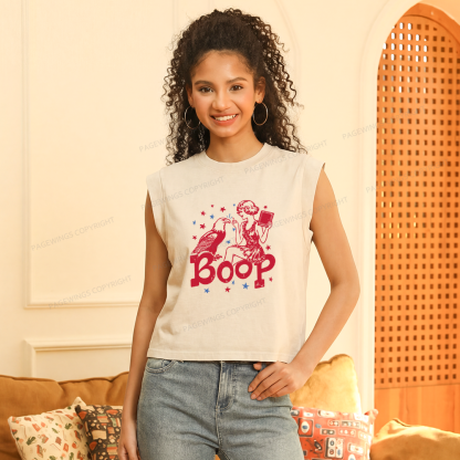 Pagewings Eagle Boop Women's Washed Tank Top