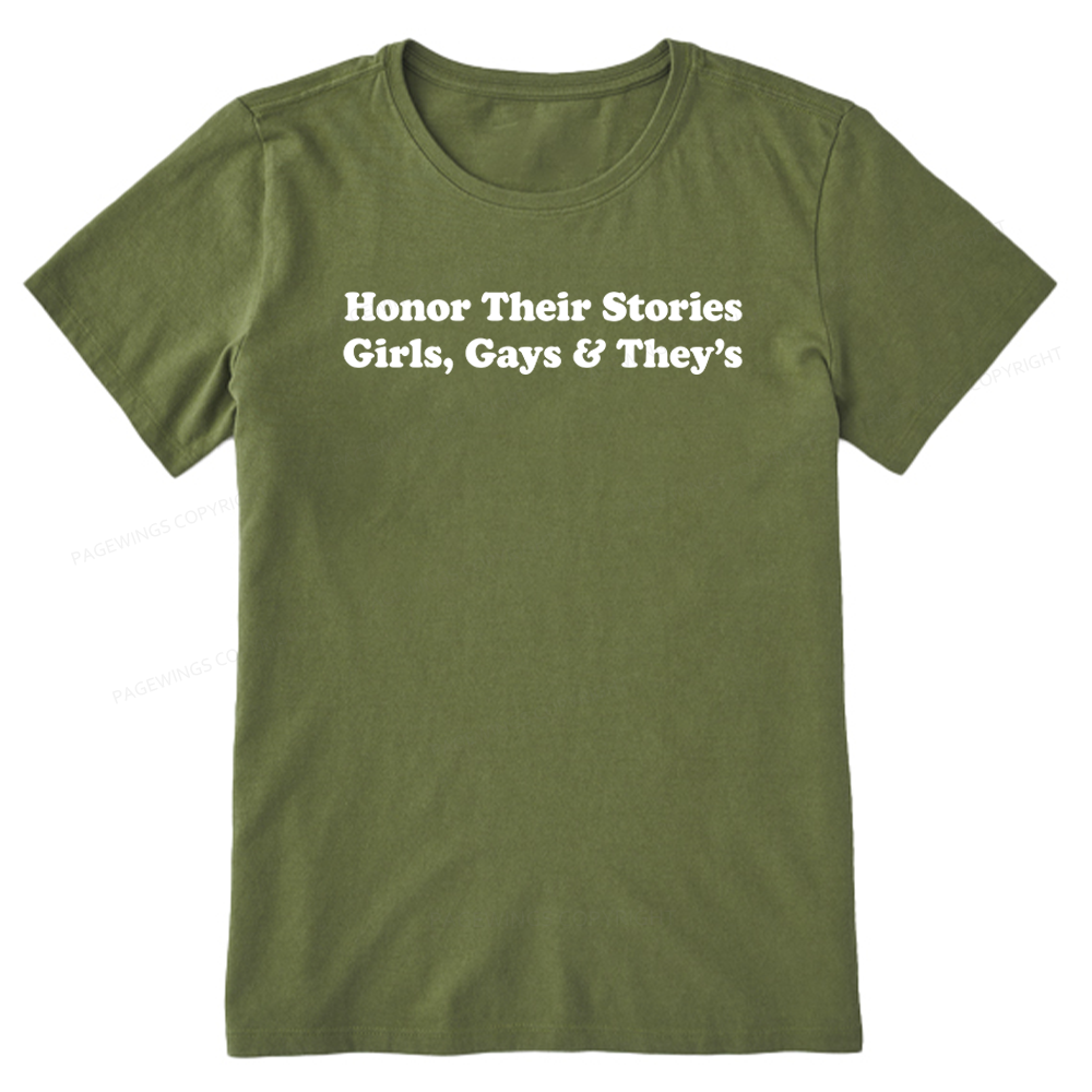 Pagewings Honor Their Stories Unisex Classic T-shirt