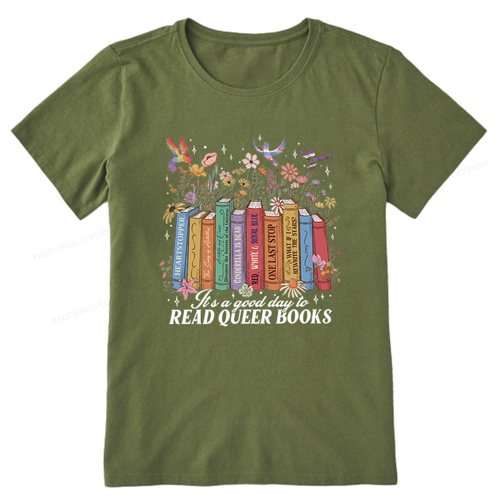 Pagewings Read Queer Books Unisex Classic T-shirt