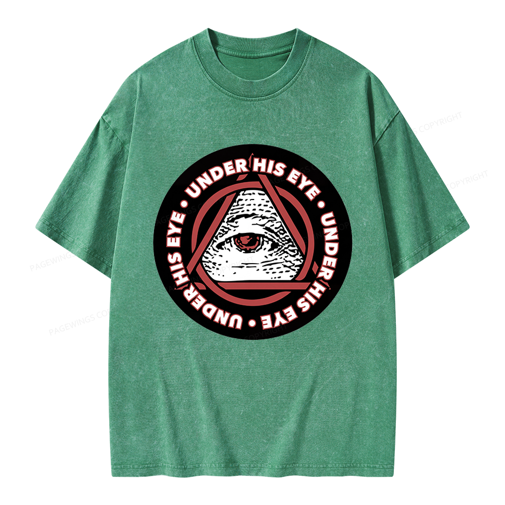 Pagewings Under His Eye Unisex Washed T-shirt