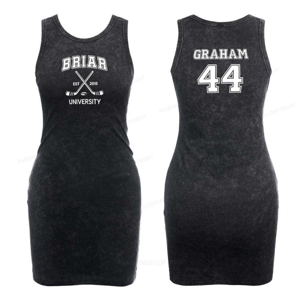 Pagewings Hockey Romance Bodycon Tank Dress
