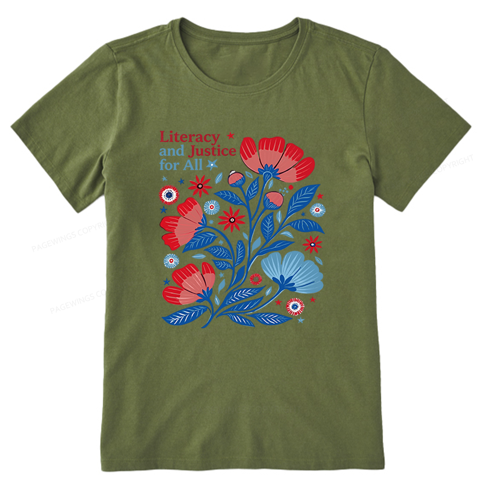 Pagewings Literacy and Justice for All Unisex Classic T-shirt