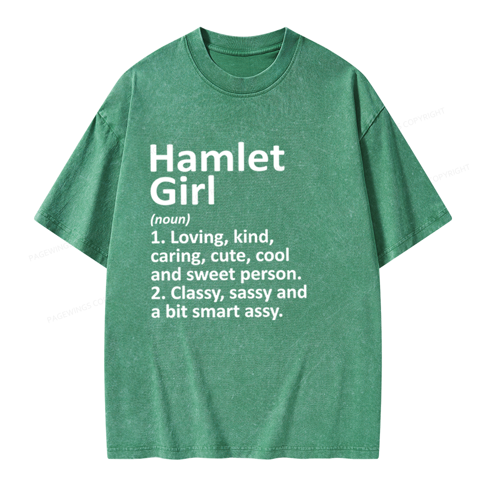 Pagewings Hamlet Girl Unisex Washed T-shirt