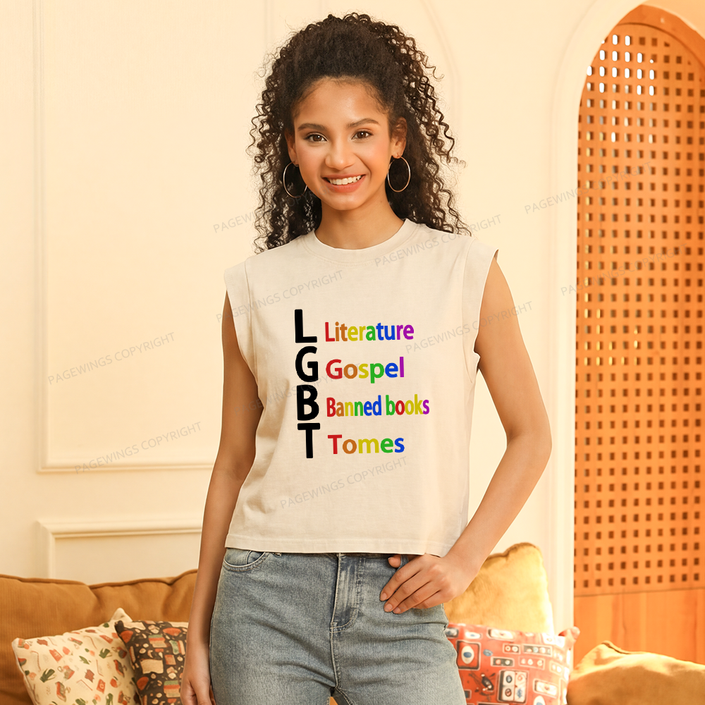 Pagewings Literature Women's Washed Tank Top