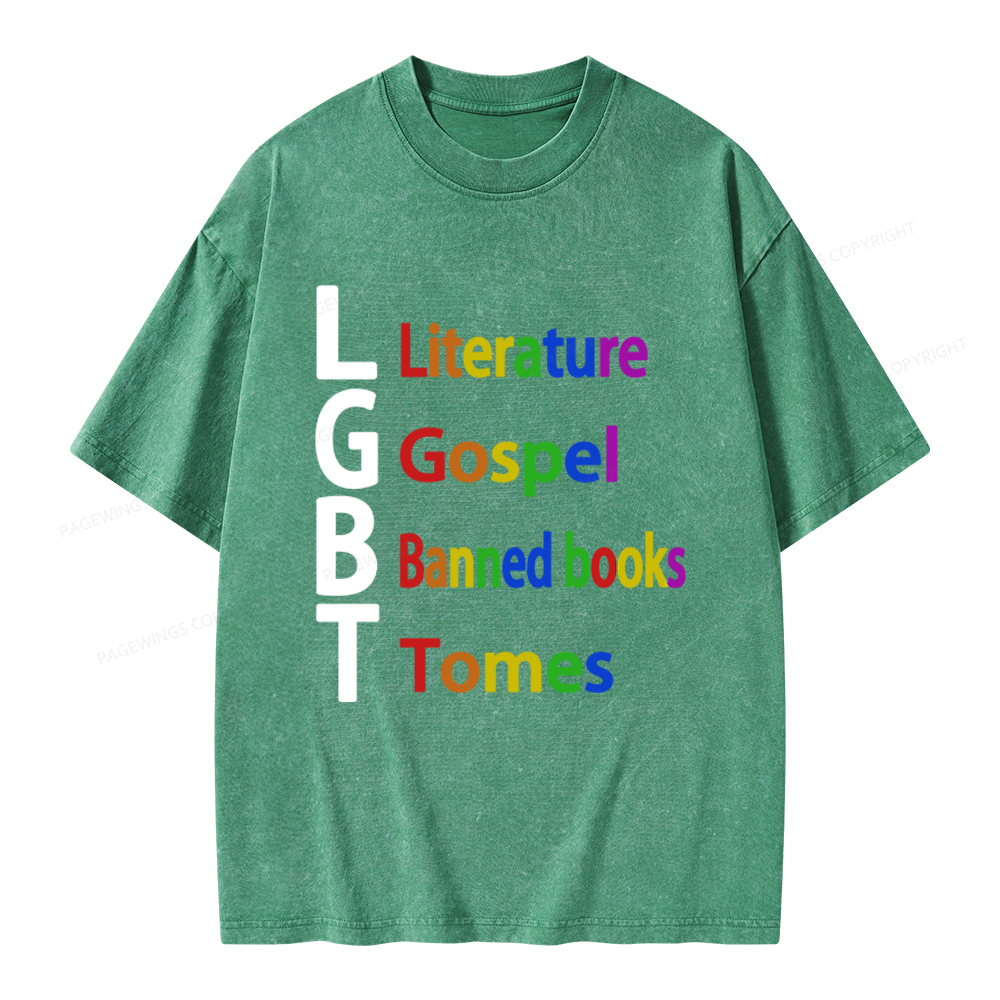 Pagewings Literature Unisex Washed T-shirt