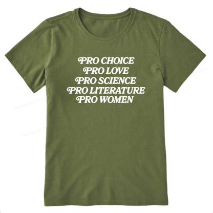Pagewings Pro Choice Love Science Literature Unisex Classic T-shirt