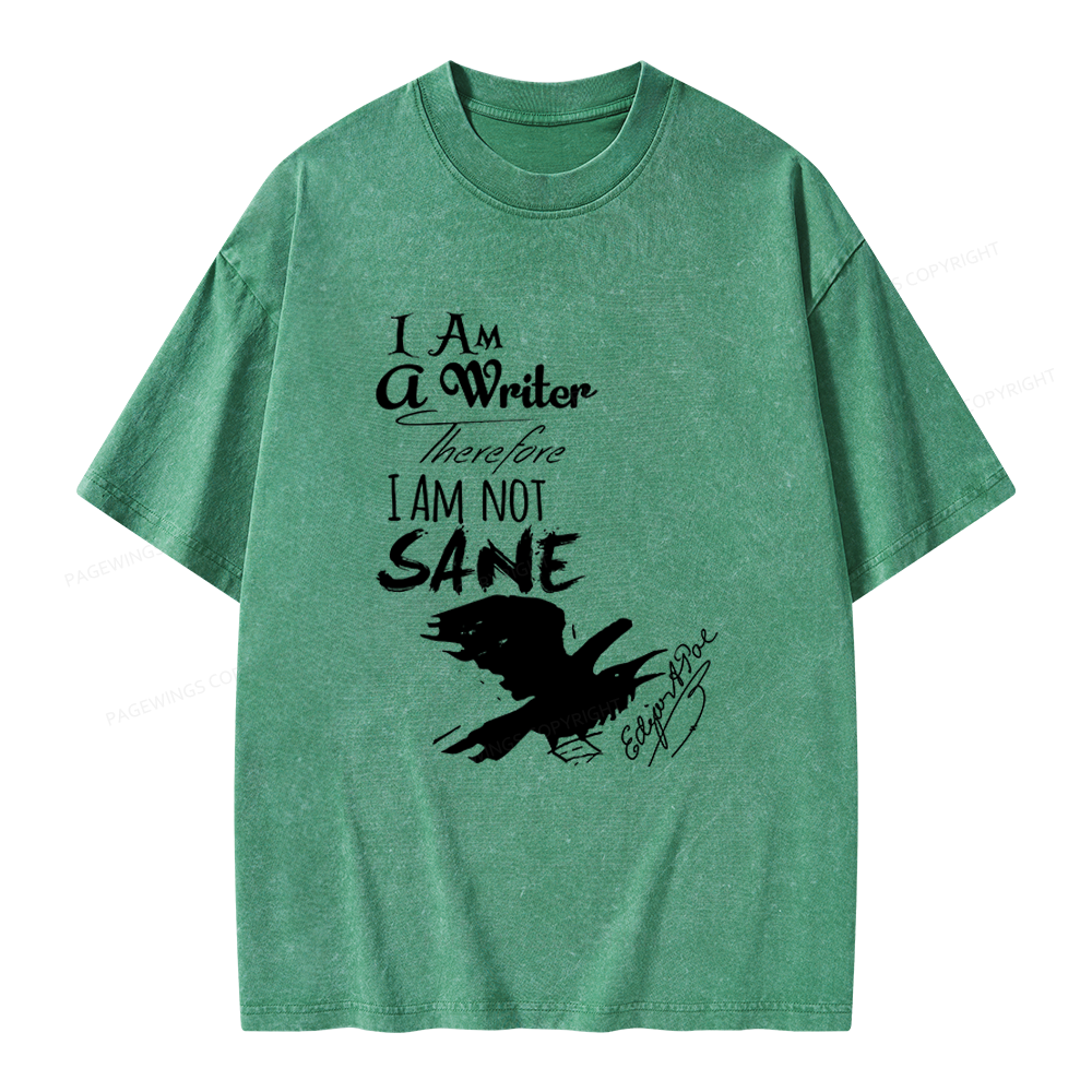 Pagewings Macabre Literary Unisex Washed T-shirt