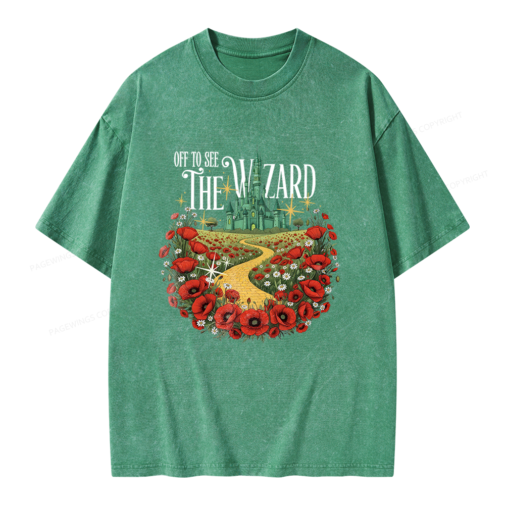 Pagewings Fantasy Books Lover Unisex Washed T-shirt