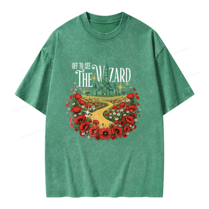 Pagewings Fantasy Books Lover Unisex Washed T-shirt