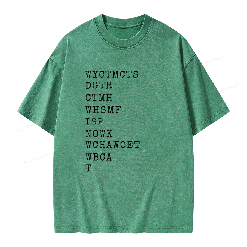 Pagewings Will You Come To My Cottage This Summer Unisex Washed T-shirt