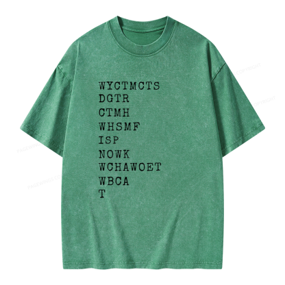 Pagewings Will You Come To My Cottage This Summer Unisex Washed T-shirt