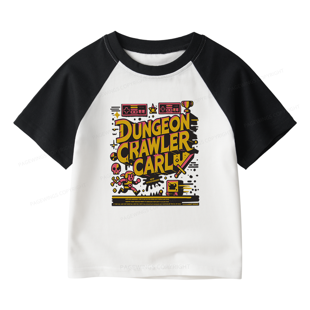 Pagewings Book New Achievement Kids Raglan T-shirt 
