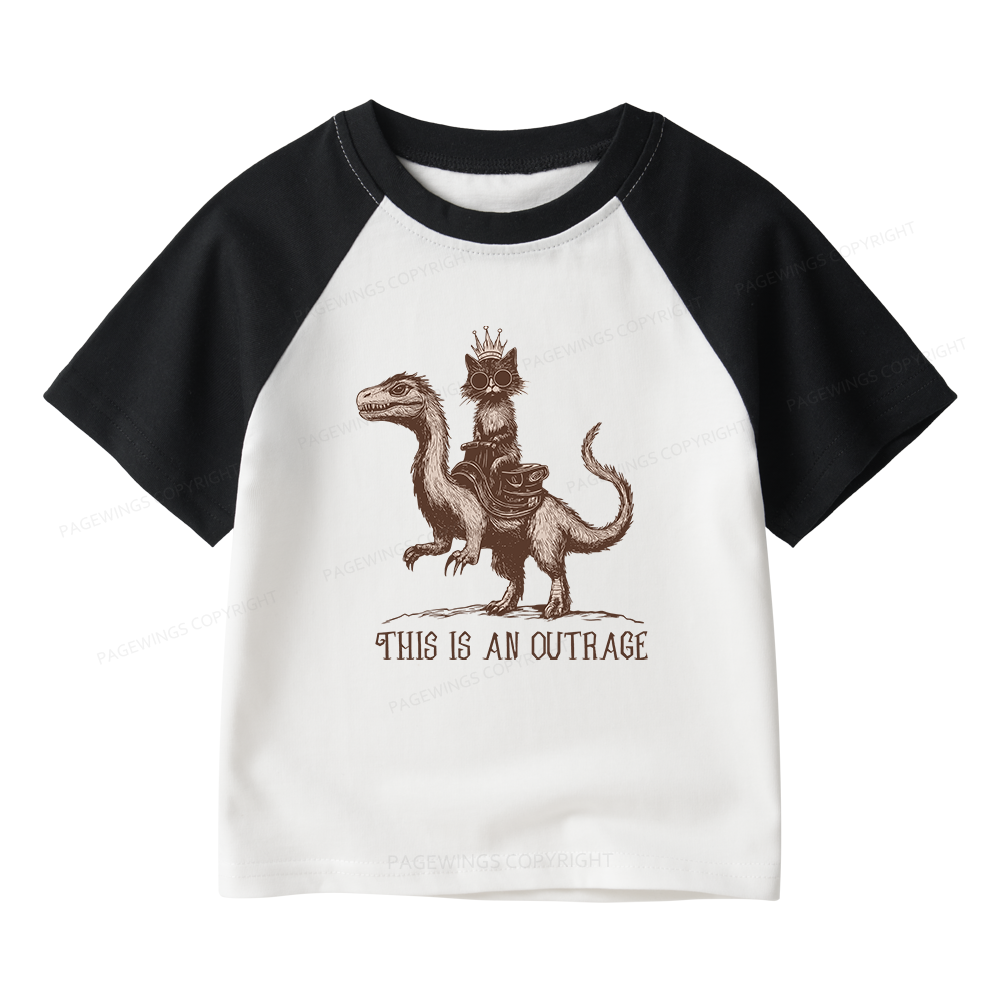 Pagewings Sci-Fi Book Lovers Kids Raglan T-shirt 
