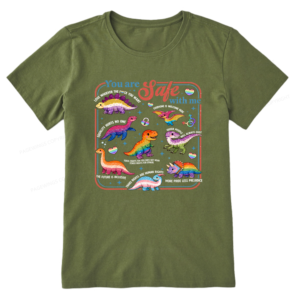 Pagewings You Are Safe With Me Unisex Classic T-shirt