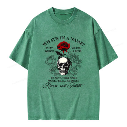 Pagewings Romance Book Unisex Washed T-shirt