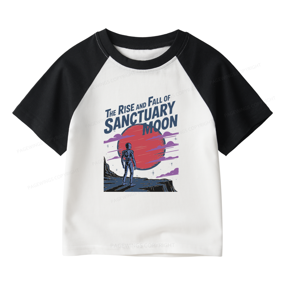 Pagewings The Rise And Fall Of Sanctuary Moon Kids Raglan T-shirt 