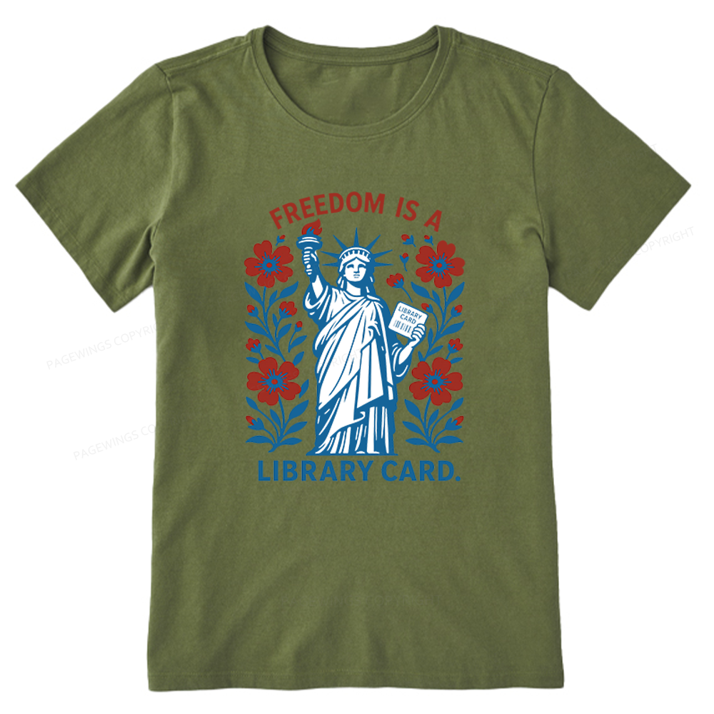 Pagewings Liberty is a Library Card Unisex Classic T-shirt