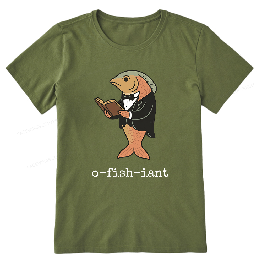 Pagewings Reading Fish Unisex Classic T-shirt