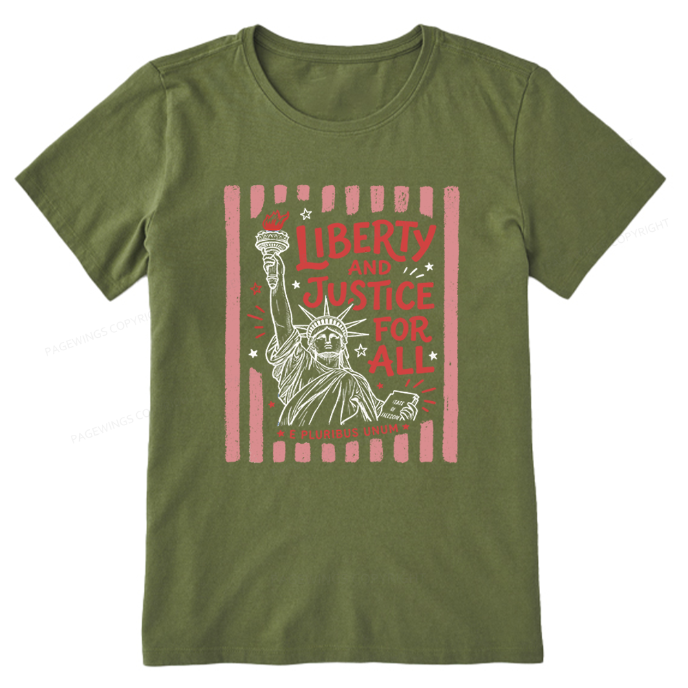 Pagewings Liberty And Justice For All Unisex Classic T-shirt