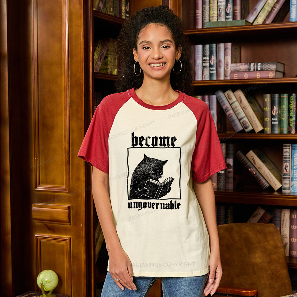 Pagewings Become Ungovernable Raglan T-shirt