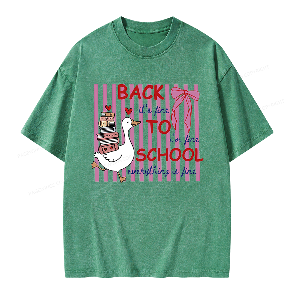 Pagewings Silly Goose Unisex Washed T-shirt