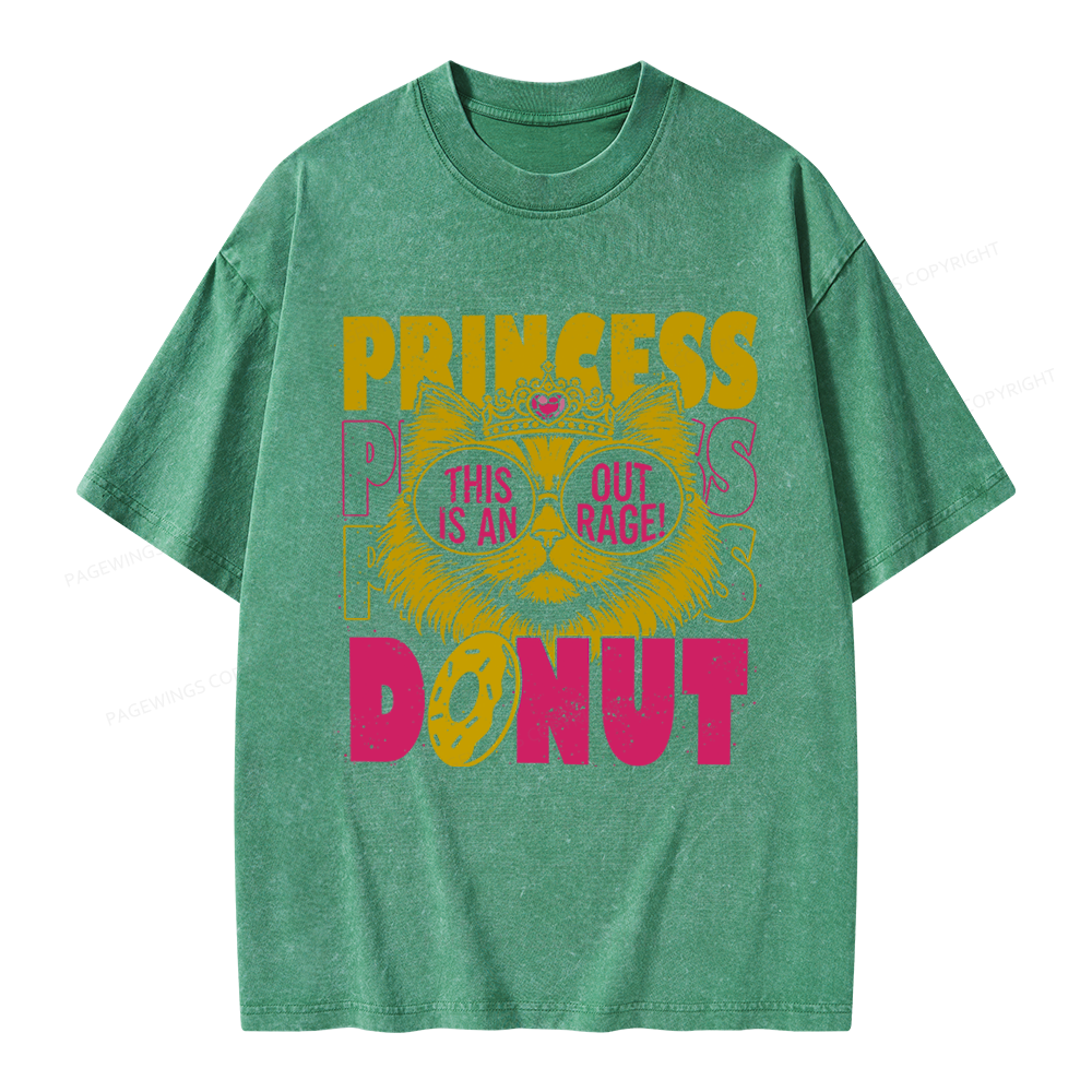 Pagewings Princess Donut Unisex Washed T-shirt
