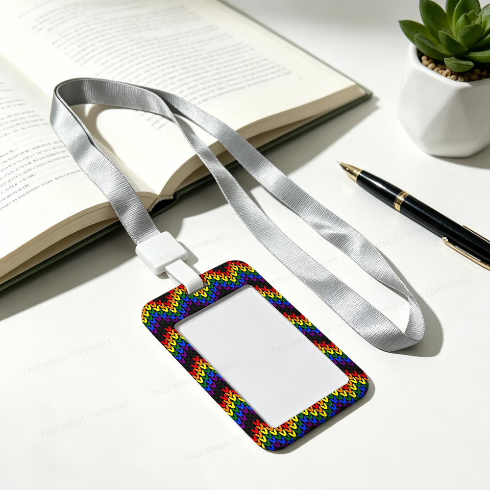 Pagewings Rainbow Pride ABS Badge Holder