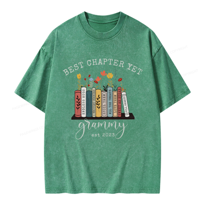 Pagewings Personalized The Best Chapter Yet Unisex Washed T-shirt
