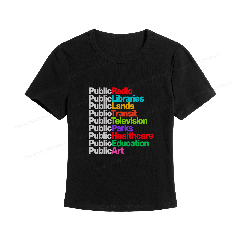 Pagewings Public Libraries Women's Baby Tee