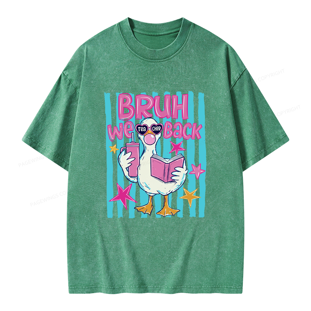 Pagewing Back To School Unisex Washed T-shirt