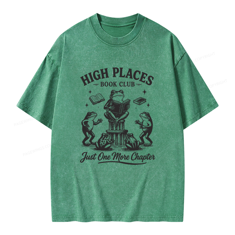 Pagewing Just One More Chapter Unisex Washed T-shirt