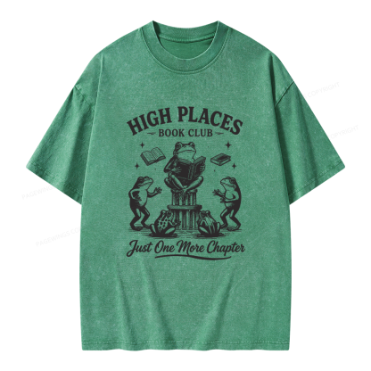 Pagewing Just One More Chapter Unisex Washed T-shirt