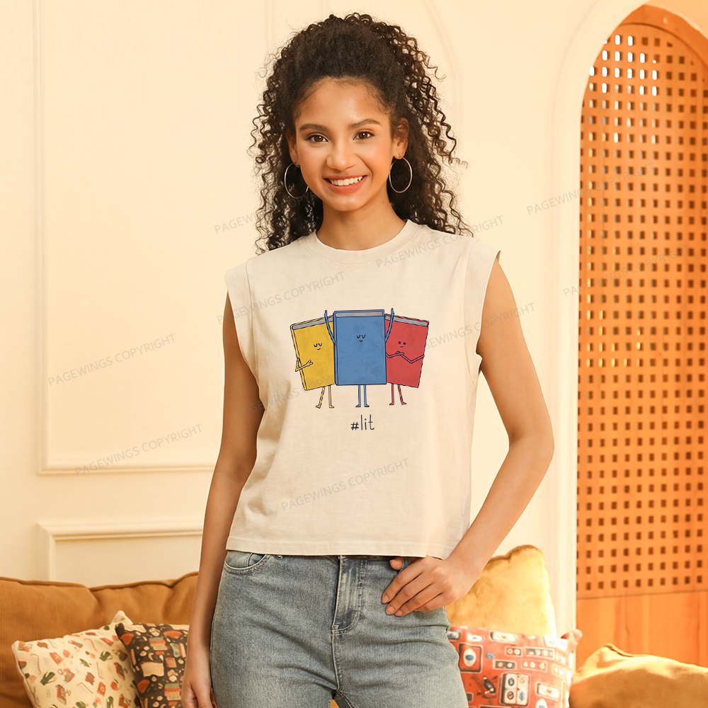 Pagewing Literature Women's Washed Tank Top