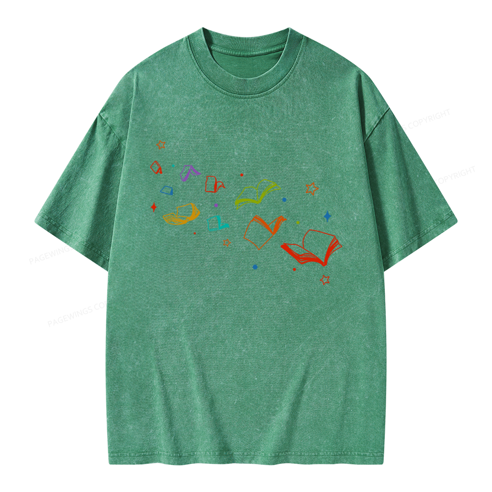 Pagewing Libraries Are For Everyone Unisex Washed T-shirt