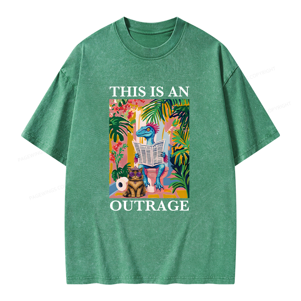 Pagewing Sci Fi Books Lover Unisex Washed T-shirt